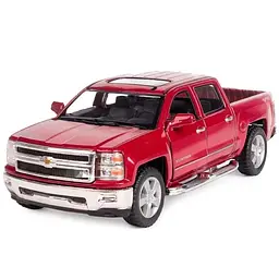 Колекційна машинка Chevrolet Silverado 2014 KT5381W (Red) масштаб 1:42 Kinsmart