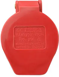 Розетка переносна P4 16А IP44 3P+PE ГП АСКО-УКРЕМ (A0080020002) - мініатюра 3