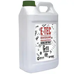 Антифриз E-TEC Glycsol G11 концентрат -80°C зелений 4л