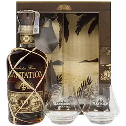 Ром Plantation Barbados XO 20th Anniversary + 2 бокала, 40%, 0,7 л (8000019019618)