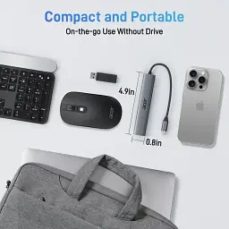 Концентратор Acer 5 в 1 USB C з 4K HDMI, потужністю 100 Вт, 3 портами даних USB A, багатопортовий адаптер USB C - мініатюра 5
