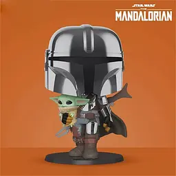 Фігурка Funko Pop! Star Wars: Мандалорець у хромі з малюком 25 см [49931] [118151] - мініатюра 5