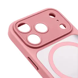 Чехол для Apple iPhone 17 Pro Max, Lush MagCase, розовый, противоударная панель-накладка из TPU и PC, полупрозрачный чехол с MagSafe (с магнитом), с защитой камеры, поддержка беспроводной зарядки, защита всего корпуса, ArmorStandart (ARM87502) - мініатюра 4