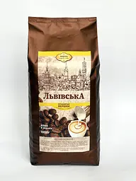 Кава Львівська Казкова зі смаком Ірландських вершків 1 кг зернова