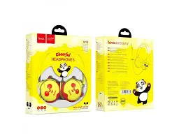 Навушники без мікрофону Hoco W31 Yellow/Red - мініатюра 4
