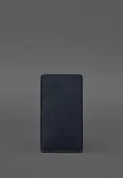 Шкіряний чохол для iPhone 13 Синій Crazy Horse - мініатюра 3