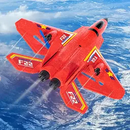 Літак на радіокеруванні SCHE HW32 F22 Fighter Red - мініатюра 2
