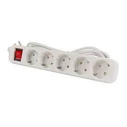 Мережевий фільтр ColorWay 5 розеток 5 м White (CW-PSEA55W) - мініатюра 2