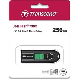 USB флеш накопичувач Transcend 256GB JetFlash 790C USB 3.2 Type-C (TS256GJF790C) - мініатюра 7