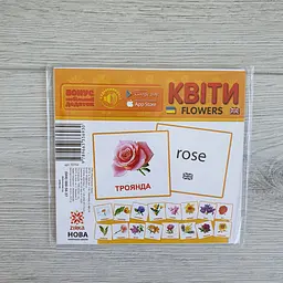 Картки Міні Квіти 110Х110 мм. Zirka 72754