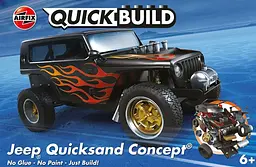Конструктор Airfix джип Quickbuild Jeep Quicksand Concept чорний J6038