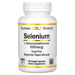 Селен Selenium Yeast-Free 200 mcg 180 Veggie Capsules CGN vit0004963
