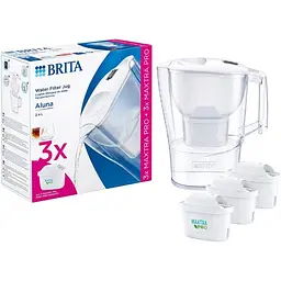 Фильтр-кувшин Brita Aluna Memo MXpro белый 24 л + 3 картриджа (1061011)