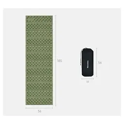 Килимок складний IXPE Naturehike CNK2550WS030, алюмінієва плівка, 18 мм, медово-золотий - мініатюра 4