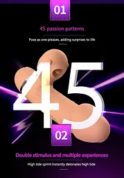 Вібратор Boss Series Basia Thrusting 24 см тілесний - мініатюра 3