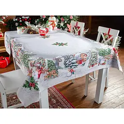 Скатертина Lefard Home Textile Cottage гобеленова 100х100 см (732-201) - мініатюра 4