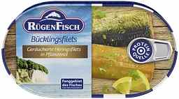 Філе оселедця Rügen Fisch підкопчене в рослинній олії 200 г