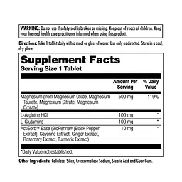 Магній Magnesium One Daily 500 mg - 60 tabs - мініатюра 2