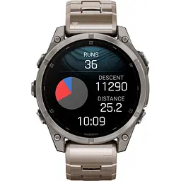 Смарт-годинник Garmin Fenix 8 AMOLED Sapphire 47mm Titanium with Vented Titanium Bracelet [010-02904-40] [115090] - мініатюра 11