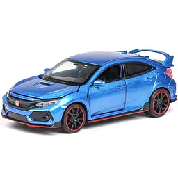 Колекційна металева модель автомобіля АвтоЕксперт Honda Civic Type R з інерцією, світлом та звуком 1:32 - мініатюра 8