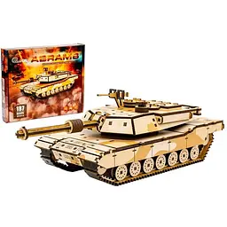 Дерев'яний 3D конструктор Абрамс PuzzleOk Puz-00939 187 деталей