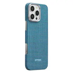 Карбоновий чохол Pitaka Ultra-Slim Case Ocean Blue для iPhone 16 Pro (KI1601POCE) - мініатюра 2