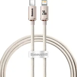 Кабель Baseus Lightning Crystal Shine Series Fast Charging Data Cable Type-C to Lightning 20W 1.2m Pink (CAJY001304)