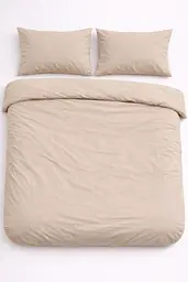Підковдра на блискавці Ecotton Євро 210х215 см фланель з бавовни Beige світло-бежевий (25557)