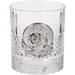 Подарунковий набір склянок Boss Crystal "Козаки" зі срібними накладками - мініатюра 3