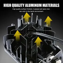 Фара додаткова Bi-LED Квадрата 65x65x50 мм 10-80V W/W P-66-40W 4 390 (Біле Світло) - мініатюра 4