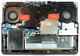 Вентилятор Lenovo кулер для моделей ноутбука Legion 5, 15ARH05, 82B5, 5, 15IMH05H 81Y6, 5, 17IMH05, 5, 17IMH05H (GPU Fan) DC28000FCV2, 5V, 4pin - мініатюра 4