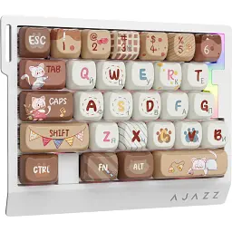 Клавіатура Ajazz AK029 Meow Magnetic Switch USB UA Beige (AK029-M-Y) - мініатюра 3