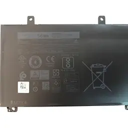 Акумулятор до ноутбука Dell XPS 15-9560 (short) H5H20, 56Wh (4649mAh), 3cell, 11.4V, Li- (A47314) - мініатюра 3