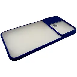 Бампер TOTU Slide Camera Matt Case Xiaomi Redmi 9C Dark Blue - мініатюра 3