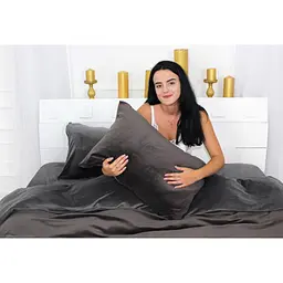 Постільна білизна MirSon Велюр Winter Frost 28-0005 + 28-0003 Anemone Velvet 175х210 (2200004009032) - мініатюра 4