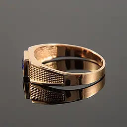 Чоловіча золота печатка MK-0001 - мініатюра 3