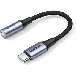 Перехідник USB-C to 3.5mm F 0.10m AV161 Ugreen (80154) - мініатюра 2