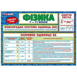 Планшет підказка учню Фізика 7-11 класи Ранок 10104274 українською мовою - мініатюра 2