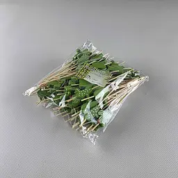 Шпажки дерев'яні для канапе Кактус зелений, 12 см, 100 шт, декор для закусок, десертів і фуршетної подачі - мініатюра 2