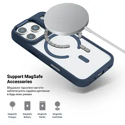 Чохол ArmorStandart Unit-C MagCase для Apple iPhone 17 Pro Dark Blue - мініатюра 4