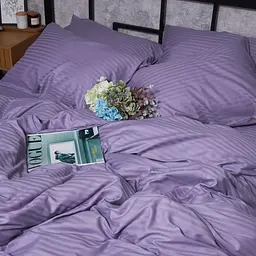 Підковдра Moon&Star Satin Stripe Soft Lilac Полуторна Євро 160x220 см - мініатюра 3