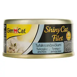 Вологий корм для котів GimCat Shiny Cat, з тунцем та анчоусом, 70 г - мініатюра 2