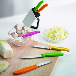 Набір кухонний Victorinox SwissClassic Utility Block 6шт з кольор. ручками з підставкою (5 ножій, овочечистка) - мініатюра 6
