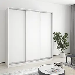 Шафа-купе тридверна MebelStar Комбо AL 3ДСП 190x60x210 см Аляска білий (MBS-3287)
