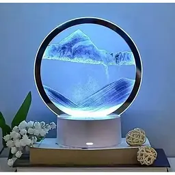 Нічник настільний із рухомим піском та 3D ефектом декоративная лампа