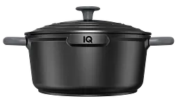 Каструля IQ Be Creative 4.2 л 24 см з кришкою антипригарна (IQ-2047-24) - мініатюра 3
