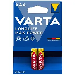Батарейка Varta AAA Longlife Max Power лужна * 2 (04703101412)