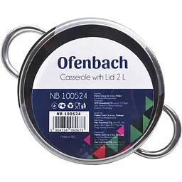 Каструля Ofenbach 2 л з нержавіючої сталі з кришкою (OF-100524) - мініатюра 4