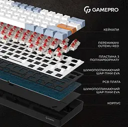Клавіатура GamePro MK130R Outemu Red Hot-Swap RGB USB (MK130R) - мініатюра 10