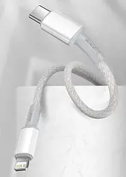 Кабель Baseus High Density Braided Type-C to Lightning PD 20W (1m) white (CATLGD-02) - мініатюра 7